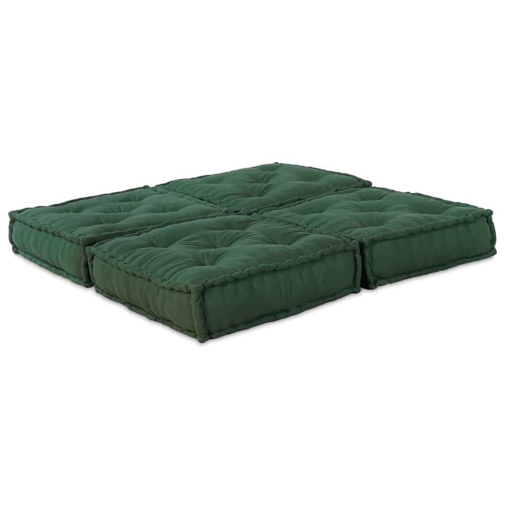 Sofá Modular Manual 2 pcs Verde 70 x 70 x 36 cm tecido