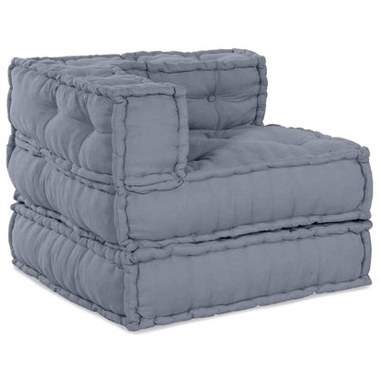 Sofá Modular Manual 4 pcs Cinzeto 70 x 70 x 56 cm tecido