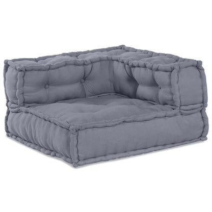 Sofá Modular Manual 4 pcs Cinzeto 70 x 70 x 56 cm tecido