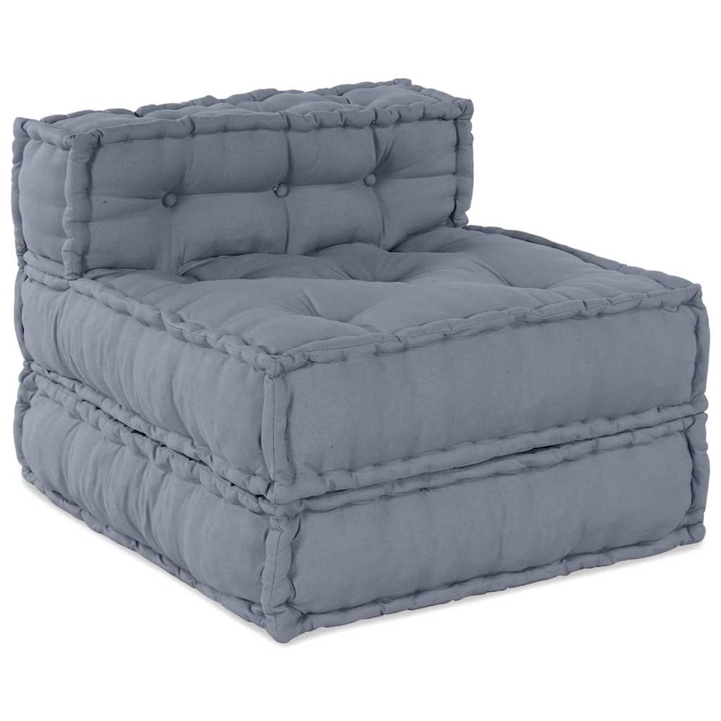 Sofá Modular Manual 4 pcs Cinzeto 70 x 70 x 56 cm tecido