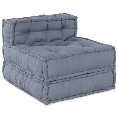 Sofá Modular Manual 4 pcs Cinzeto 70 x 70 x 56 cm tecido