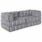 Sofá Modular Riscas Manual 2 pcs Cinzeto 70 x 70 x 54 cm tecido