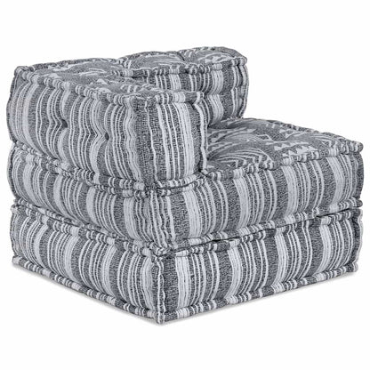 Sofá Modular Riscas Manual 2 pcs Cinzeto 70 x 70 x 54 cm tecido