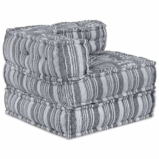 Sofá Modular Riscas Manual 2 pcs Cinzeto 70 x 70 x 54 cm tecido