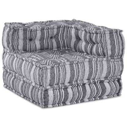 Sofá Modular Riscas Manual 2 pcs Cinzeto 70 x 70 x 54 cm tecido
