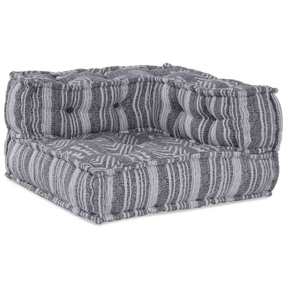Sofá Modular Riscas 3 pcs Cinzento-claro 70 x 70 x 56 cm tecido