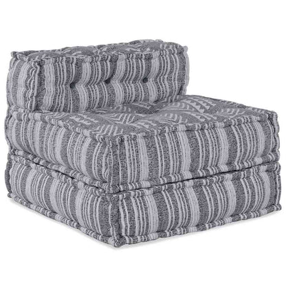 Sofá Modular Riscas 4 pcs Cinzento-claro 70 x 70 x 56 cm tecido