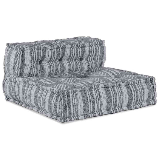 Sofá Modular Riscas 4 pcs Cinzento-claro 70 x 70 x 56 cm tecido