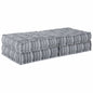 Sofá Modular Riscas 2 pcs Cinzento-claro 70 x 70 x 36 cm tecido
