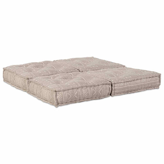 Sofá Modular Manual 2 pcs Castanho-claro 70 x 70 x 36 cm tecido