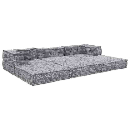 Sofá Modular Manual 3 pcs Cinzento-claro 70 x 70 x 56 cm tecido