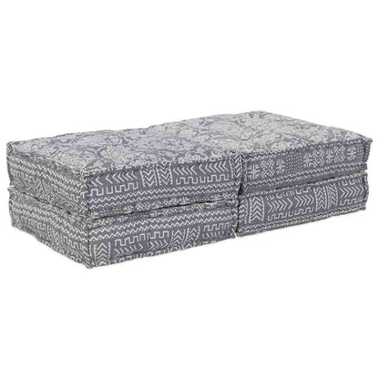 Sofá Modular Manual 2 pcs Cinzento-claro 70 x 70 x 36 cm tecido