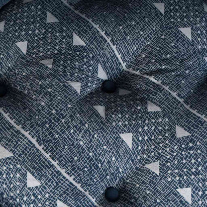 Sofá Modular Geométrico 2 pcs Índigo 70 x 70 x 56 cm tecido