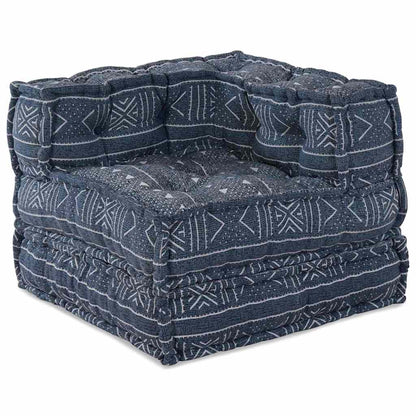 Sofá Modular Geométrico 2 pcs Índigo 70 x 70 x 56 cm tecido