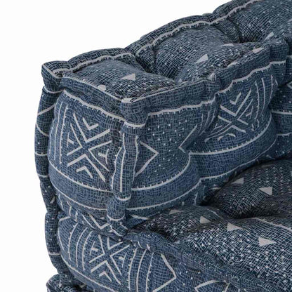 Sofá Modular Geométrico 3 pcs Índigo 70 x 70 x 56 cm tecido