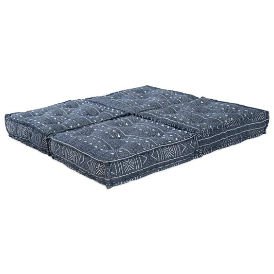 Sofá Modular Geométrico 2 pcs Índigo 70 x 70 x 36 cm tecido