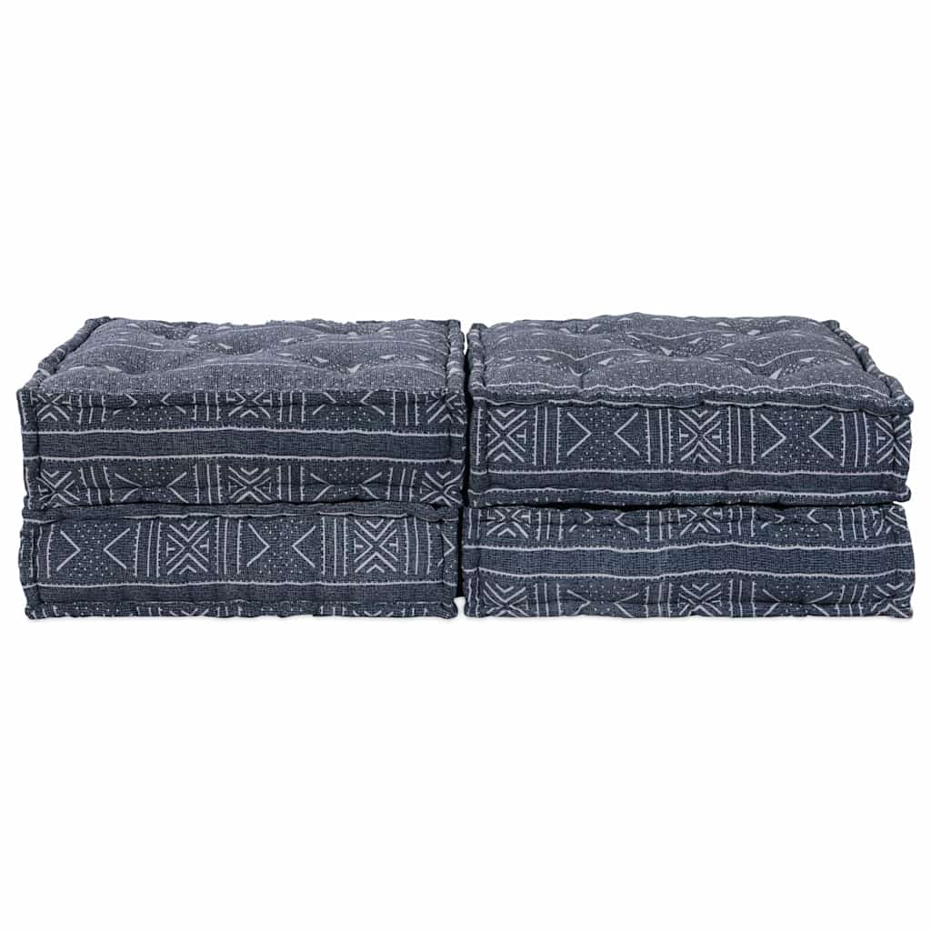 Sofá Modular Geométrico 2 pcs Índigo 70 x 70 x 36 cm tecido