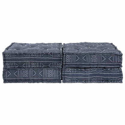 Sofá Modular Geométrico 2 pcs Índigo 70 x 70 x 36 cm tecido