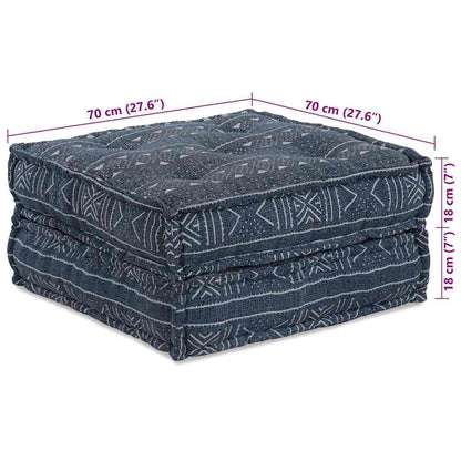 Sofá Modular Geométrico 2 pcs Índigo 70 x 70 x 36 cm tecido