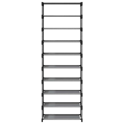 Sapateira 10 camadas 54x28x158 cm tecido não tecido cinzento