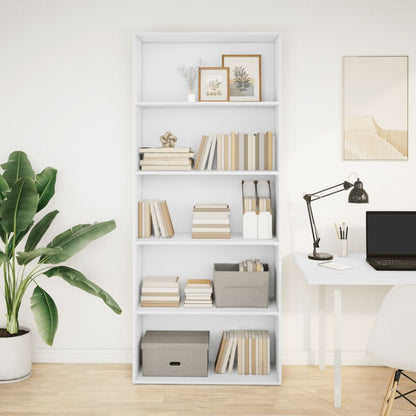 Estante 80x30x189 cm derivados de madeira branco