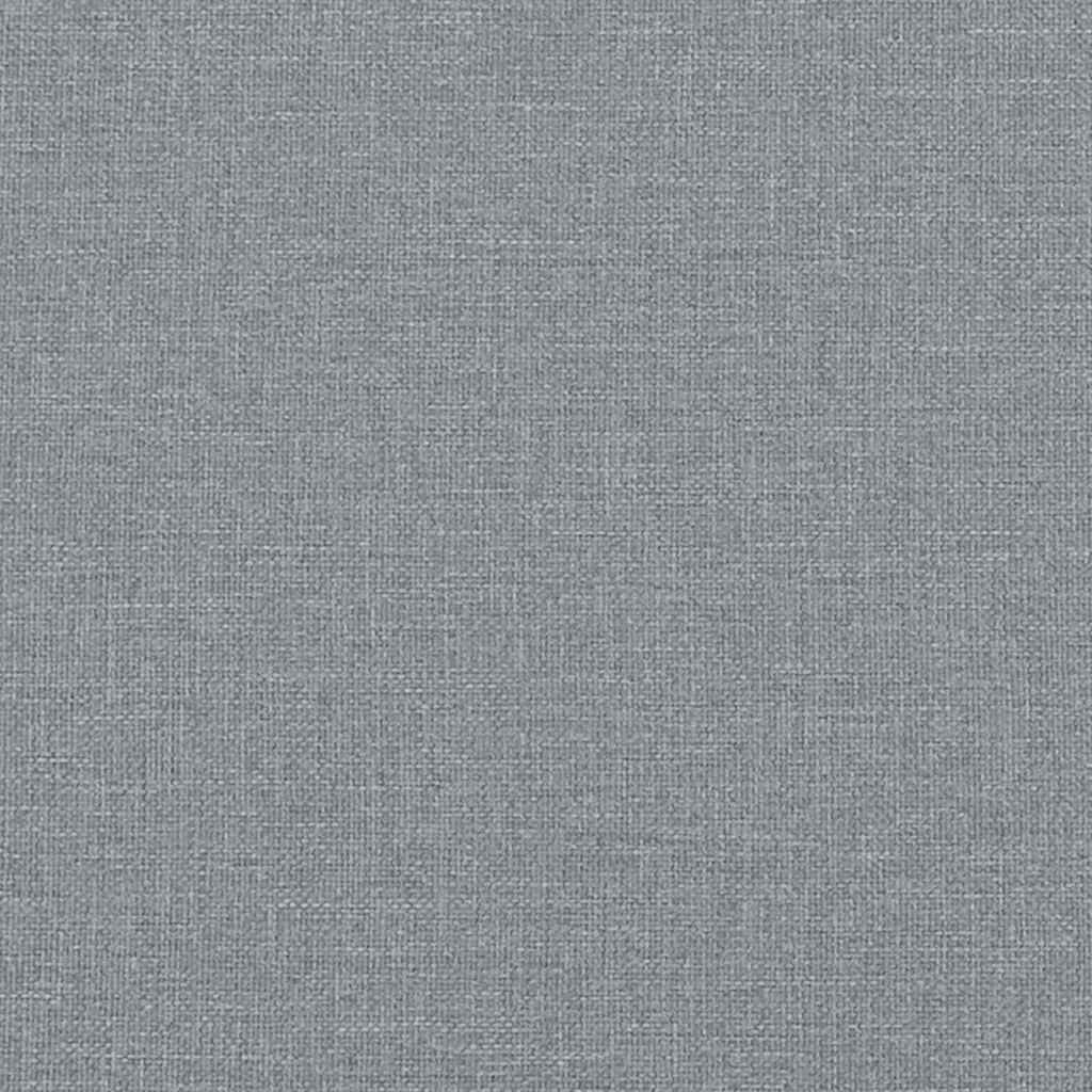 Cadeira de baloiço com banco p/ pés tecido cinzento-claro