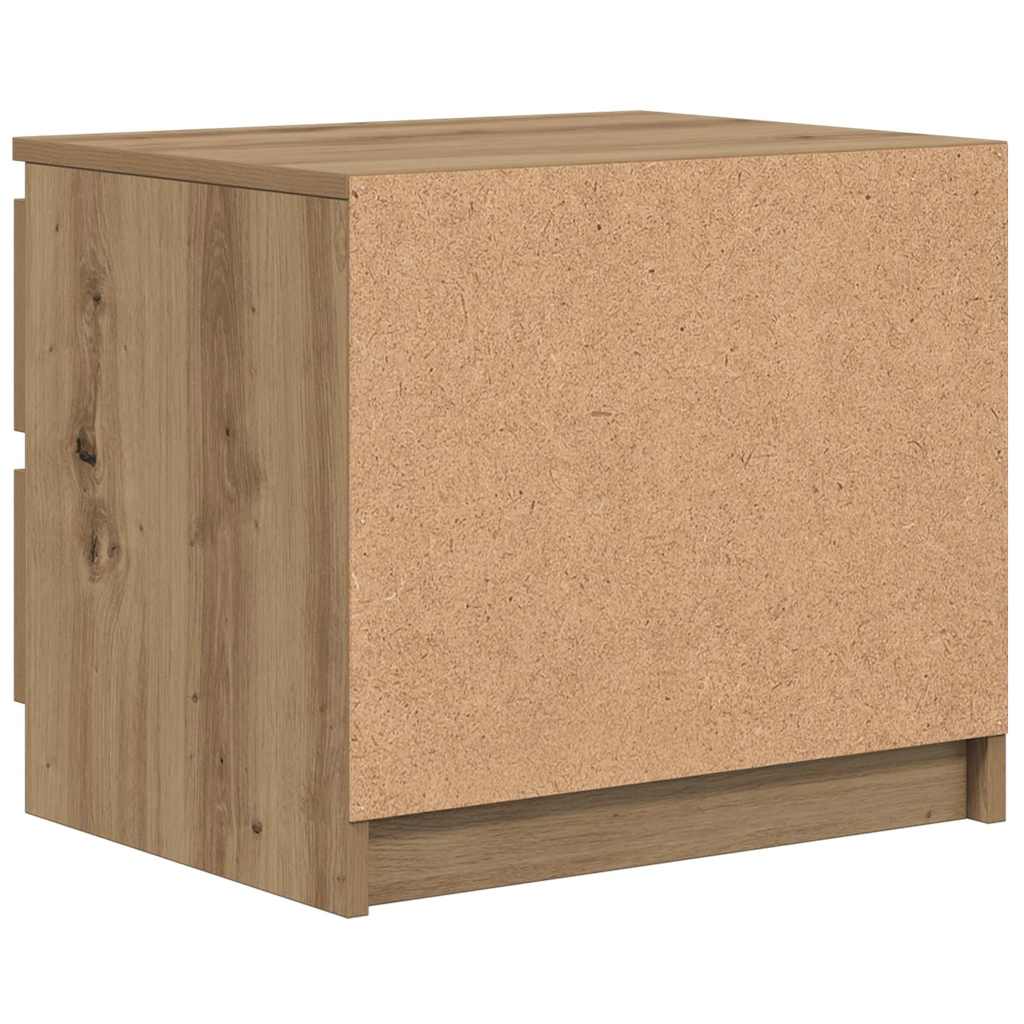 Mesa cabeceira 50x40x43,5 cm deriv. madeira carvalho artisiano