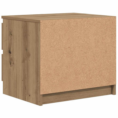 Mesas de cabeceira 2pcs derivados de madeira carvalho artisiano