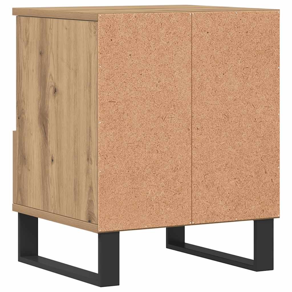 Mesa cabeceira 40x35x50 cm derivados madeira carvalho artisiano