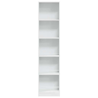 Estante 40x24x176 cm derivados de madeira branco brilhante