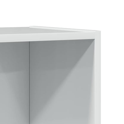 Estante 40x24x176 cm derivados de madeira branco brilhante