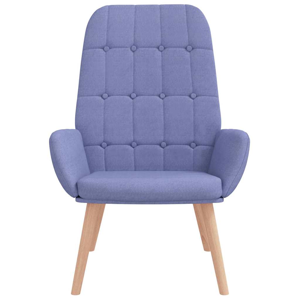 Cadeira de descanso tecido azul ganga