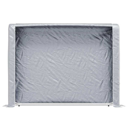 Rack de lenha com tampa de chuva 200x25x150 cm aço galvanizado