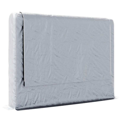Rack de lenha com tampa de chuva 200x25x150 cm aço galvanizado