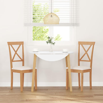 Cadeiras de jantar com almofadões 2 pcs madeira maciça