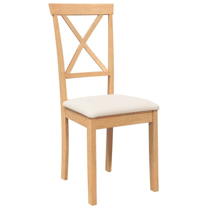Cadeiras de jantar com almofadões 2 pcs madeira maciça
