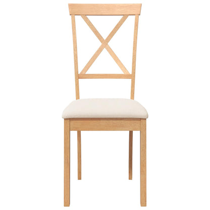 Cadeiras de jantar com almofadões 2 pcs madeira maciça