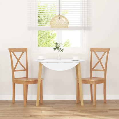 Cadeiras de jantar 2 pcs madeira de seringueira maciça