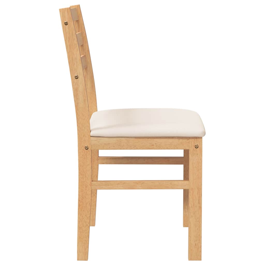 Cadeiras de jantar com almofadões 2 pcs madeira maciça
