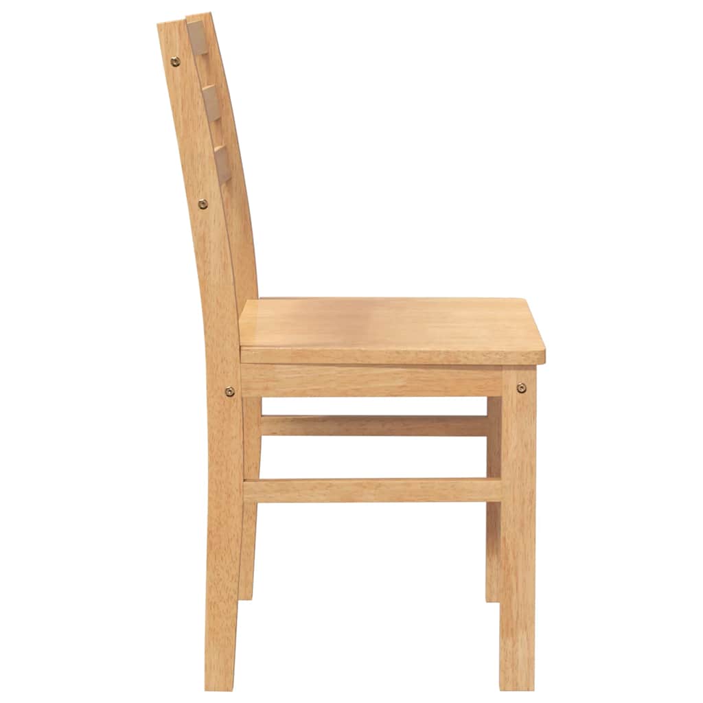 Cadeiras de jantar 2 pcs madeira de seringueira maciça