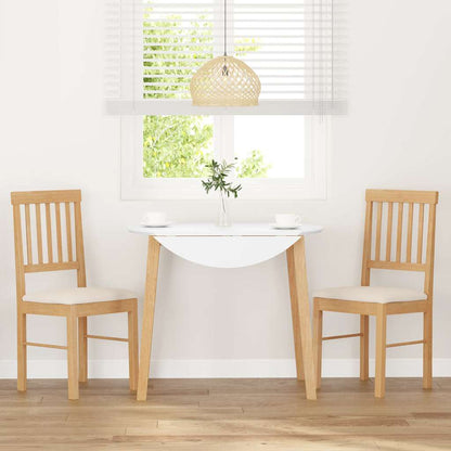 Cadeiras de jantar com almofadões 2 pcs madeira maciça