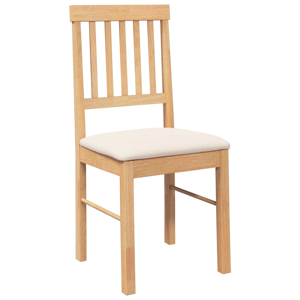 Cadeiras de jantar com almofadões 2 pcs madeira maciça