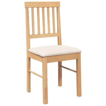 Cadeiras de jantar com almofadões 2 pcs madeira maciça