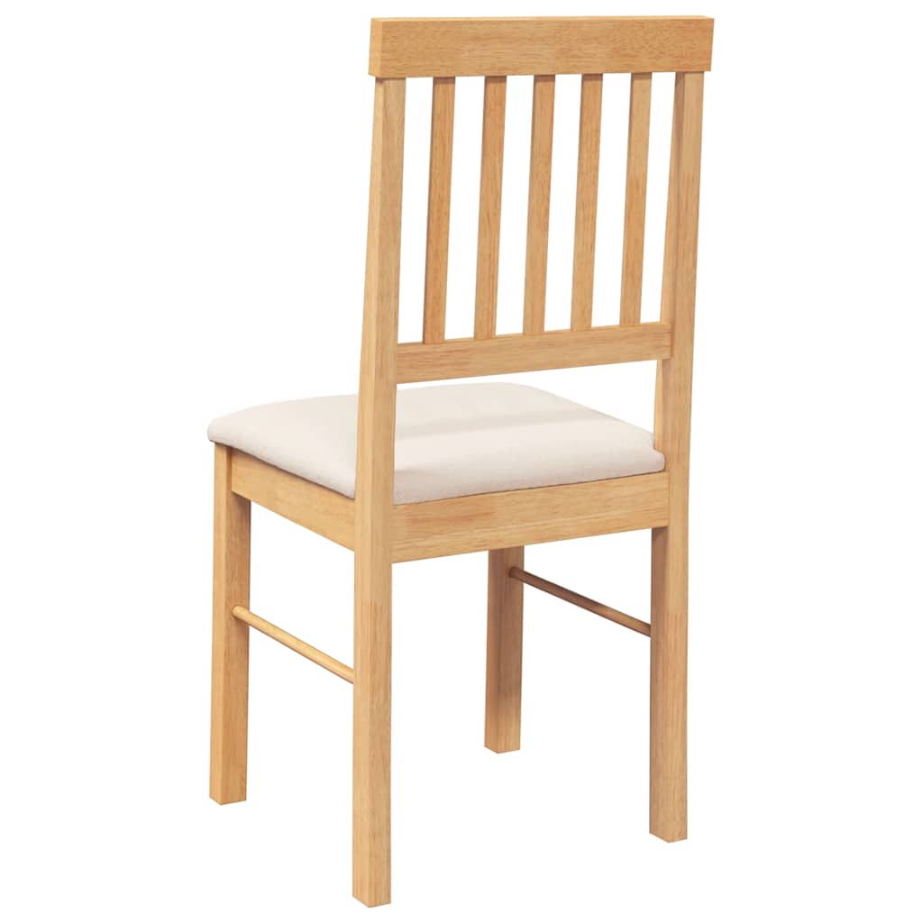 Cadeiras de jantar com almofadões 2 pcs madeira maciça