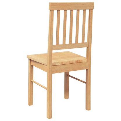 Cadeiras de jantar 2 pcs madeira de seringueira maciça
