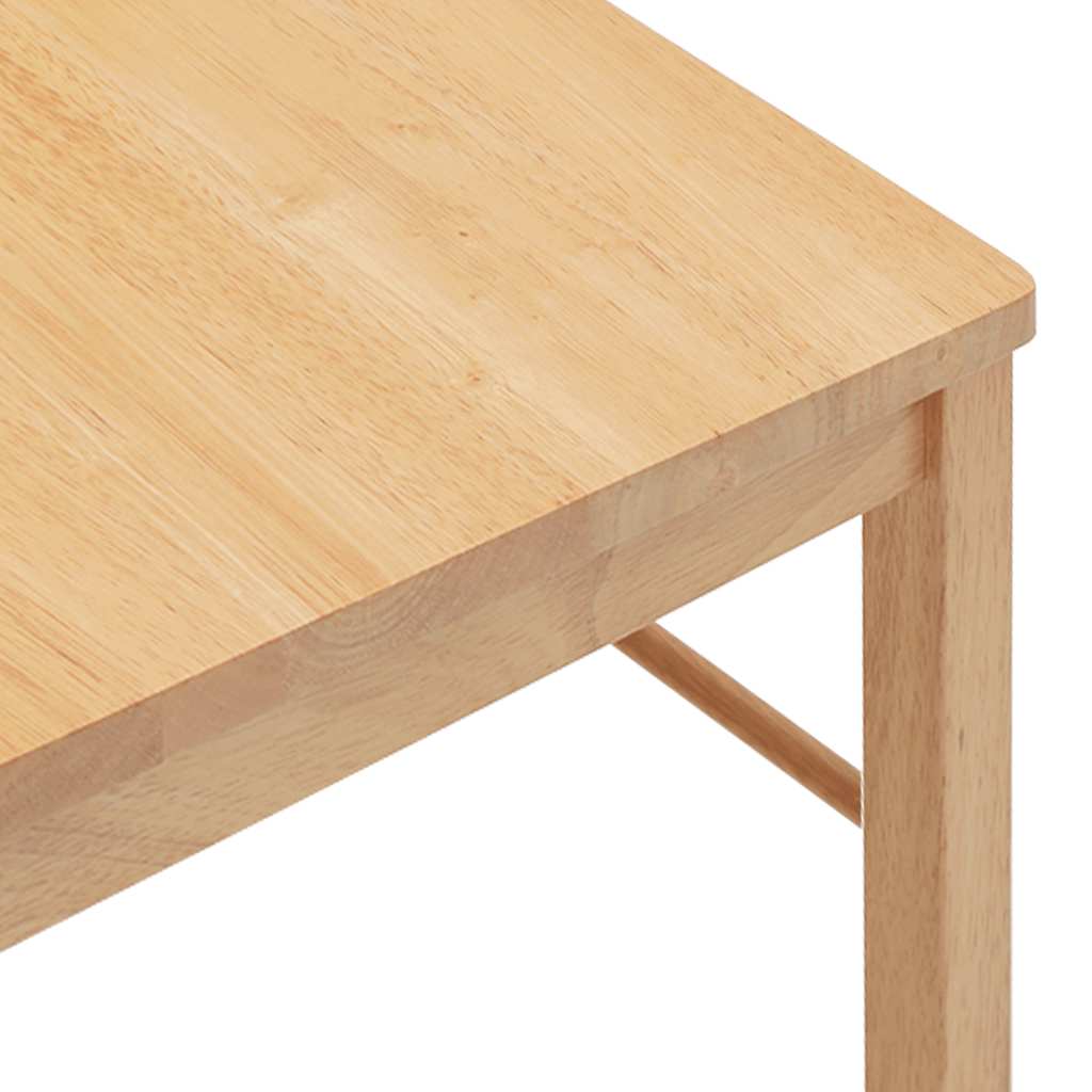 Cadeiras de jantar 2 pcs madeira de seringueira maciça