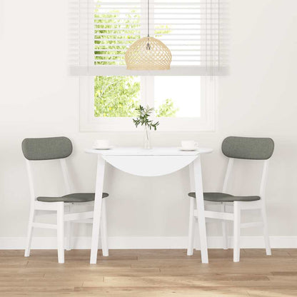 Cadeiras de jantar com almofadões 2 pcs madeira maciça branco