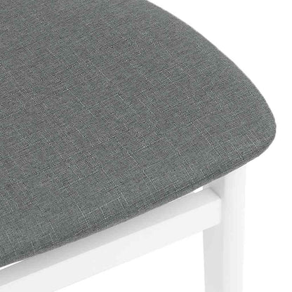 Cadeiras de jantar com almofadões 2 pcs madeira maciça branco