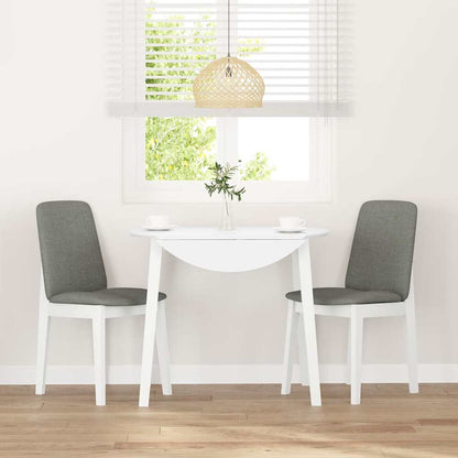 Cadeiras de jantar com almofadões 2 pcs madeira maciça branco