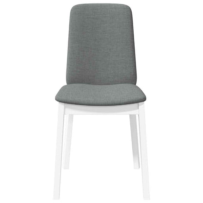 Cadeiras de jantar com almofadões 2 pcs madeira maciça branco